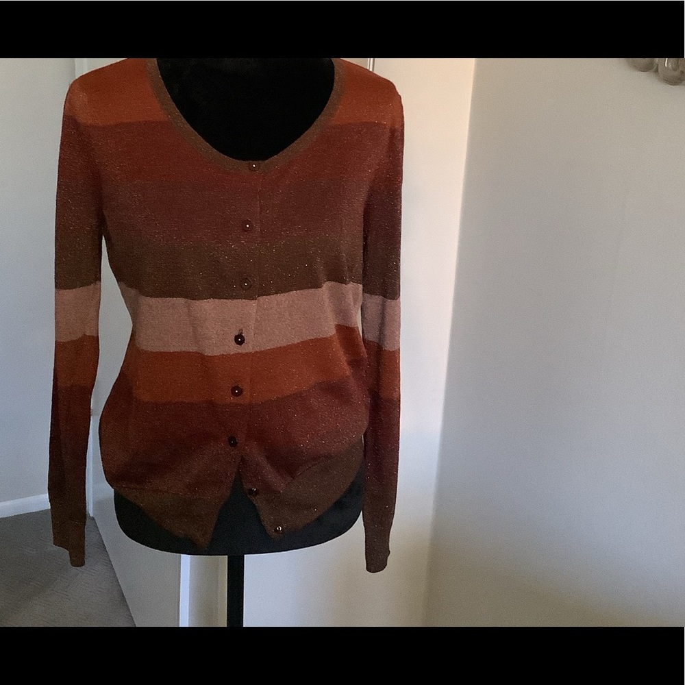 NY&Co multi colored cardigan sweater